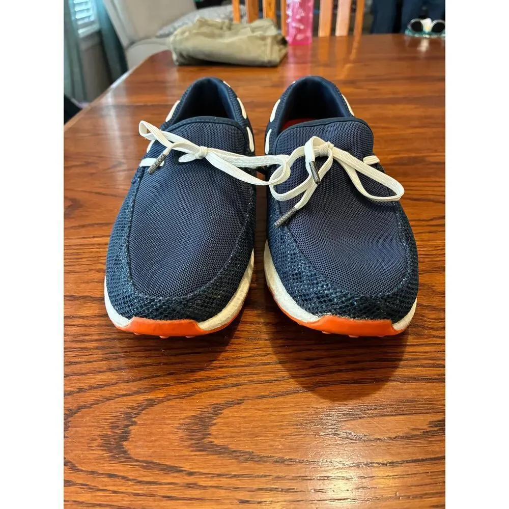 Swims Breeze Leap Laser Lace Loafer Slip On Navy Blue Men's Size 7